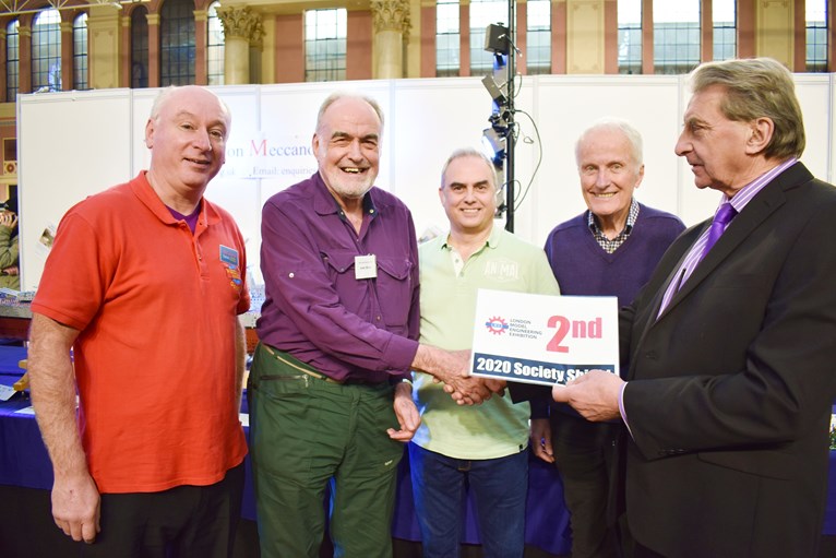 Club members at the London Model Engineering Exhibition